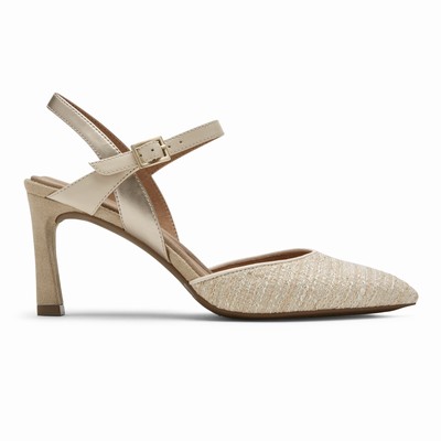 Rockport Total Motion Sheehan Slingback Heels Damen Beige KCA-271680